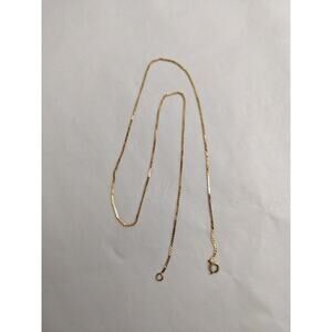 14K Solid Gold Chain 1.7 grams 15.5in long